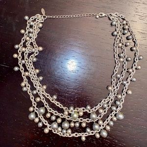 Triple Strand Beaded Necklace